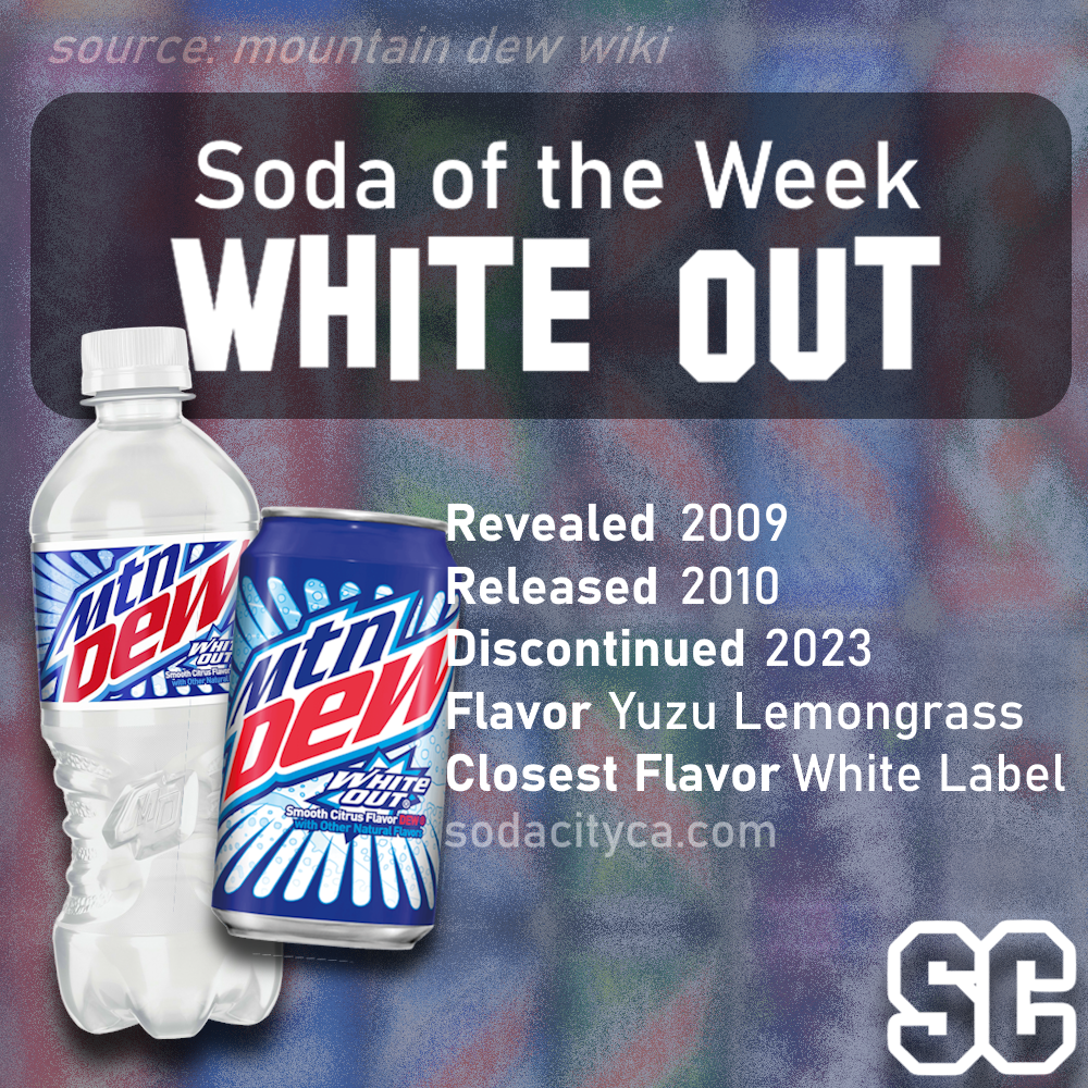 smaller version of post about mountain dew white out for bluesky an twitter